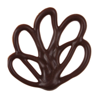 Bloem Raster Chocolade 4 Cm 100 Stuks