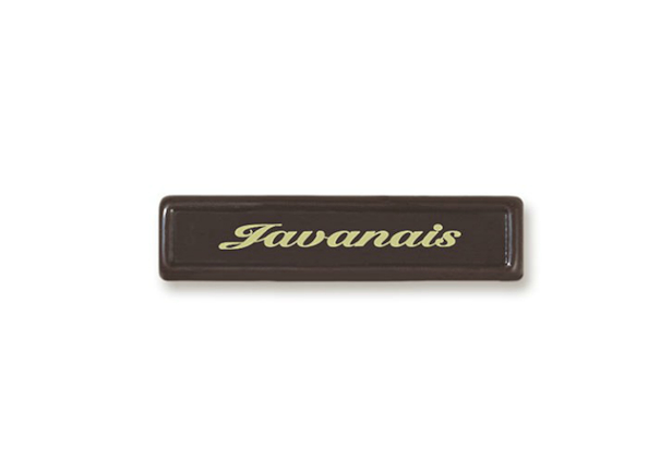 Plaatje Javanais Chocolade 5x1.2cm 150st